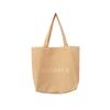 New large-capacity canvas bag solid color shoulder bag simple printed letter tote bag shopping bag
