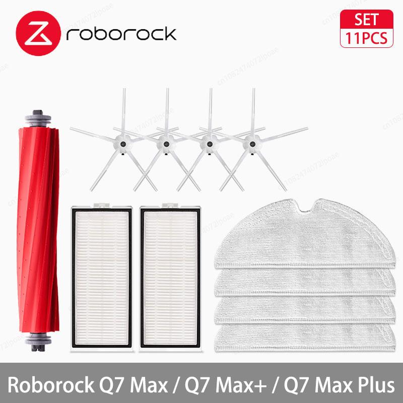 Roborock Q7 Max / Q7 Max+ / Q7 Max Plus Robot Vacuum Cleaner Accessories Side Brush Hepa Filter Mop Cloth Dust Bag Spare Parts