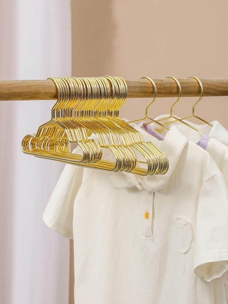 5 Stück Mini Goldfarbene Haustierkleiderbügel, Metallkleiderbügel für Kinder, Teddyhunde, Katzen, Puppen und Zoohandlungen