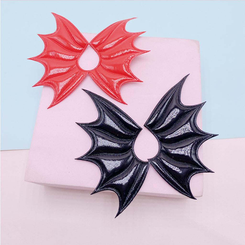 Leather Devil Bat Wings Handmade DIY Accessories Halloween Costume Vampire Hairpin Decoration Materials