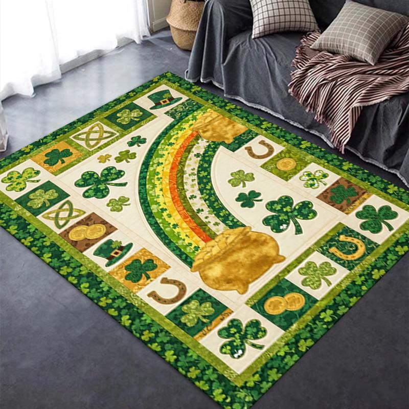 2025 New Coins&Rainbows Carpet Rug for Living Room Bedroom Home Sofa Decoration,Kids play Non-slip Floor Mat116