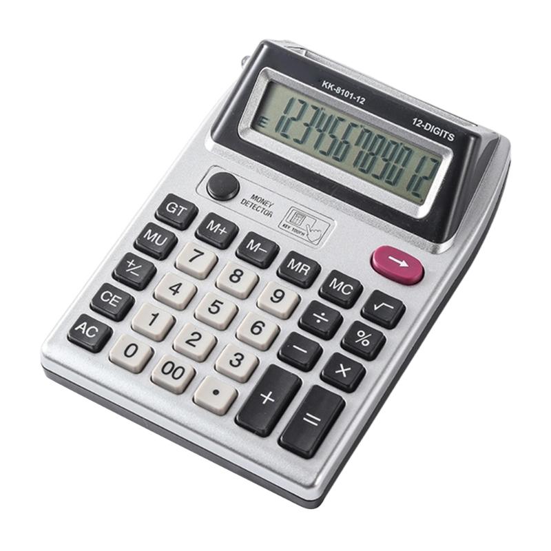 

12 Digits Two Side Display Calculator Durability ABS Construction Large Button For Office Professionals And Students 1