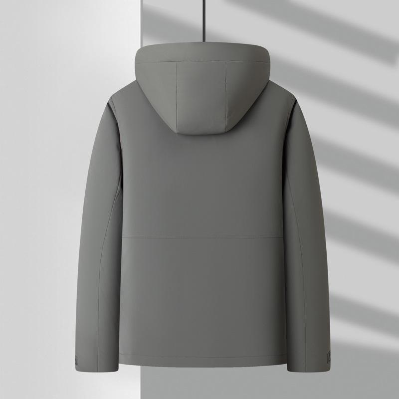 Men's Down Jacket Autumn and Winter New Casual Warm Hooded Down Jacket