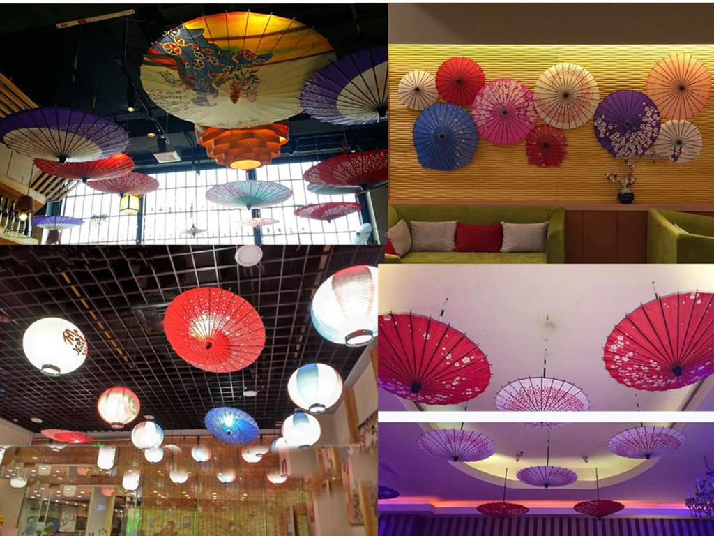 ILuvic Japanese Paper Dance Cherry Blossom Blizzard Traditional Japanese Cherry Plum Large Wisteria 80cm 84cm 28 Perfect for Classic Costume