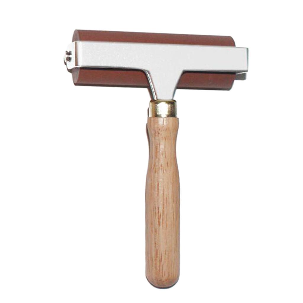 Heavy Duty Soft Rubber Brayer Roller, Ink Applicator Roller, Brush Art Craft for Printing Oil Painting Wallpaper Tool