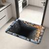 Water-absorbing Optical Illusion Doormat Non-slip Bedroom Door Rug Bathroom Carpet  Home Decor