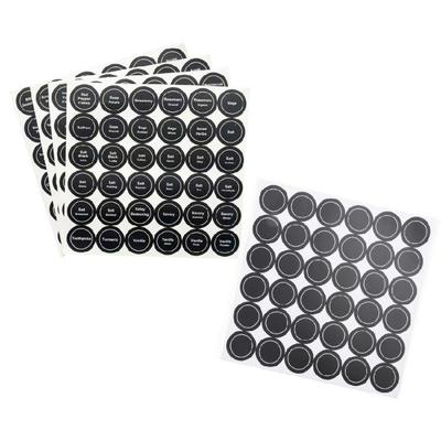 180pcs Preprinted Spice Jar Sticker Labels Water Resistant Write-On Reusable
