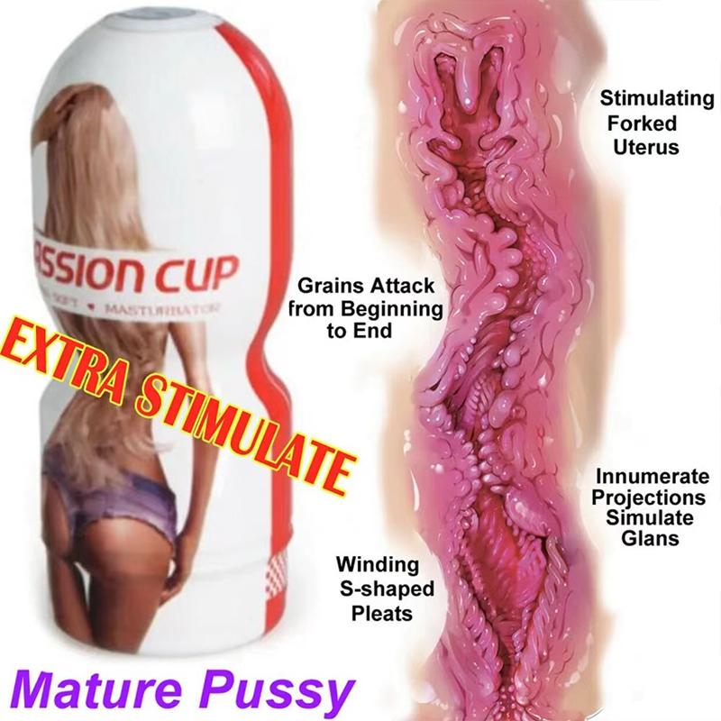Aircraft Cup Pussy Adult Supplies Oral Machine Male Masturbation  for Men Realistic Silicone Vagina 18 Automatic Man