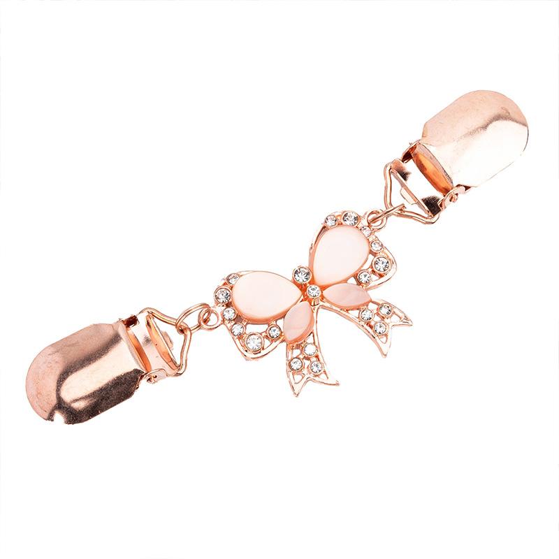 1 piece of duck down clip on vintage cardigan clothing accessories women's duck down clip on rhinestone needle gift shiny and fashionable