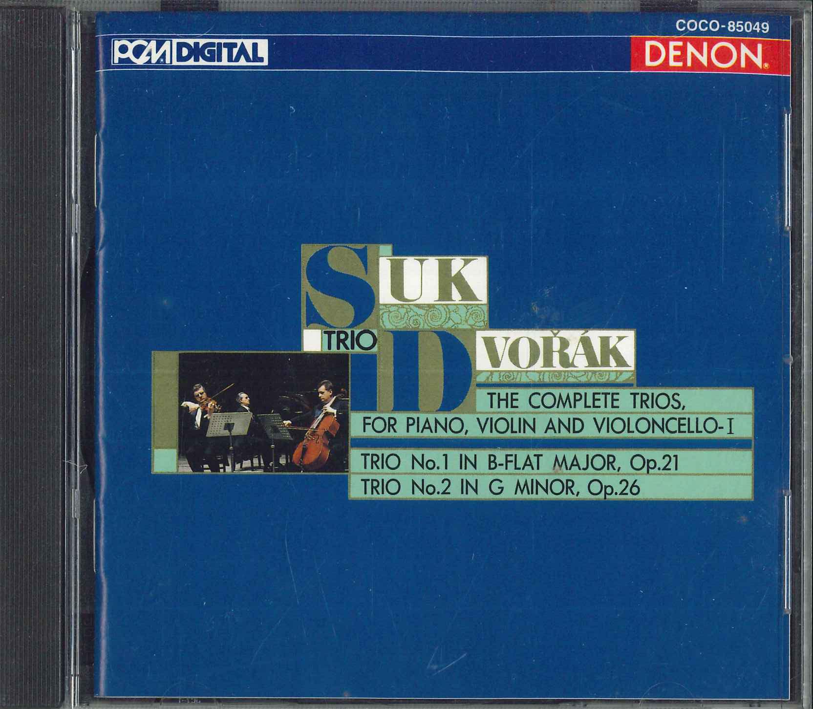 

CD SUK TRIO Dvorak Piano Trio No. 1 in B flat COCO85049 1997 Japan Classical Used