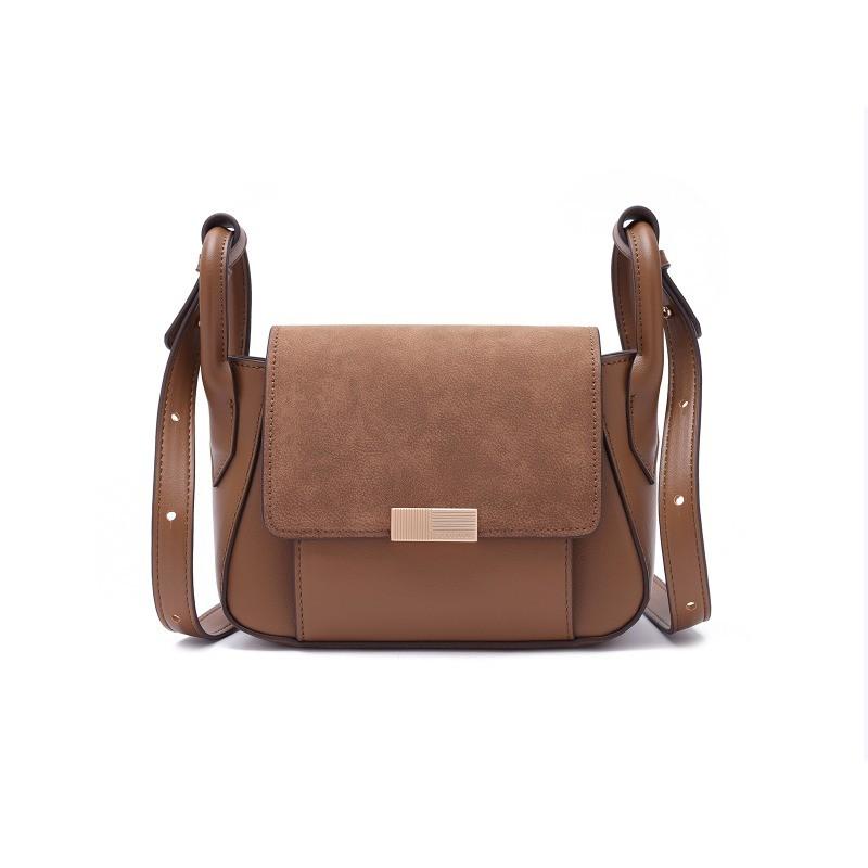IELGY Fashion Trend Stitching Fashion Tofu Bag Shoulder Messenger Bag