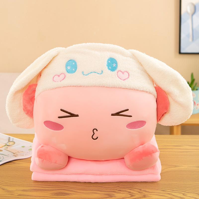Car Throw Pillow Blanket Dual-purpose Two-in-one Office Multi-function Lunch Break Air Conditioner Quilt Plush Toy Throw Pillow