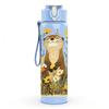1PC Cute Prairie Dog Animal Print 750ml Color Plastic Sports Water Bottle Leakproof Flip Straw Lid Suitable for Sports Office Home Use