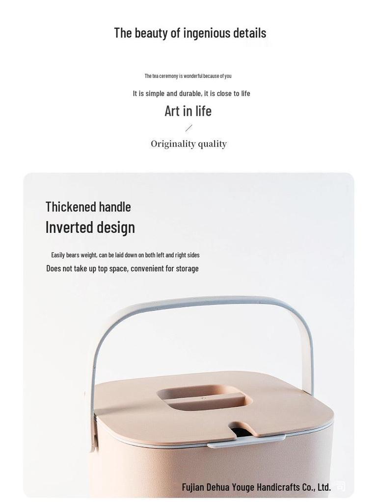 Tea Dregs Bucket with Filter: Household Wastewater and Storage for Kung Fu Tea Sets