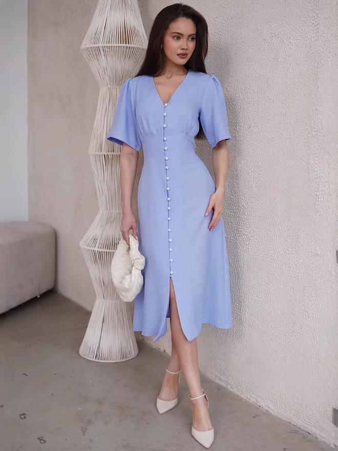 2026 Summer French High-End Evening Gown: Elegant Long Dress for Women