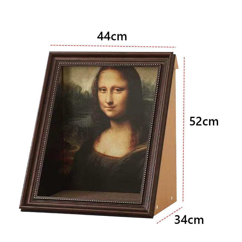 Mona Lisa Holding Cat Cat Claw Board Cat 3D Oil Painting Frame Cat Claw Board Cat Nest Cat Scratching Board Pet Supplies Gift
