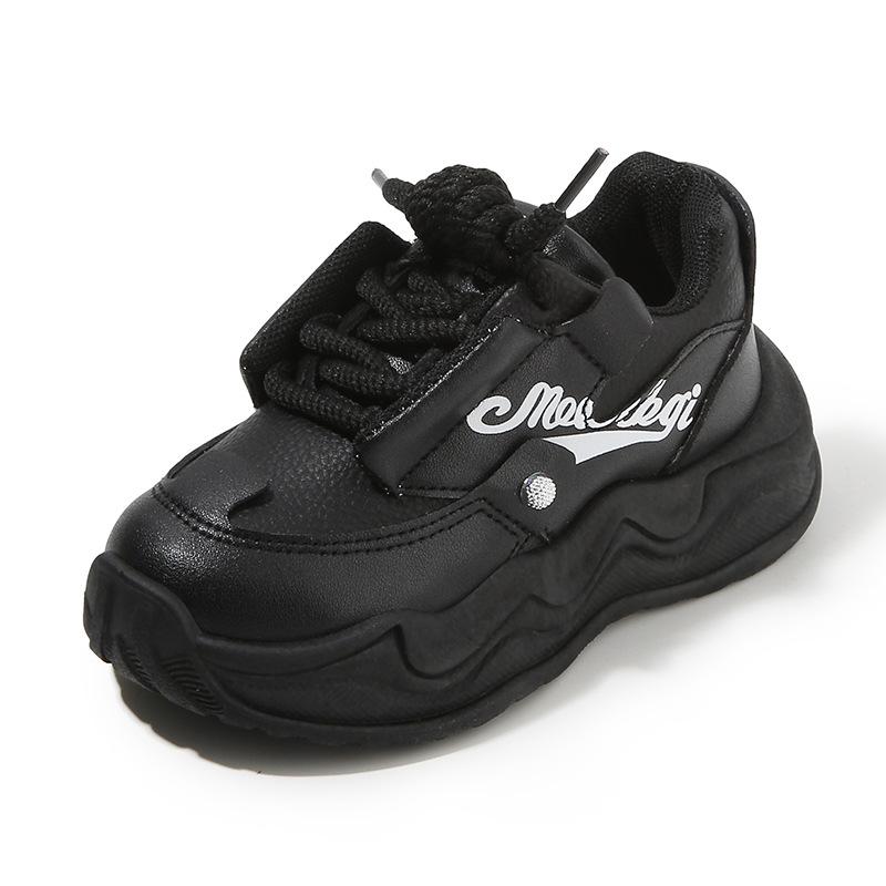 Kinder Sportschuhe 2025 Frühling und Herbst neue Jungen Papa Schuhe Mode Mädchen kleine weiße Schuhe weichsohlige Baby Freizeitschuhe