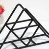 Napkin Holder Stand Triangular Metal Tissue Holder Table Napkin Dispenser Table Triangular Kitchen Paper Towel Holder Stand