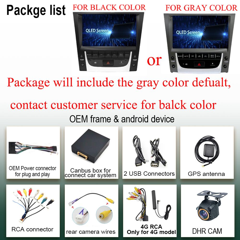 For LEXUS GS300 GS350 GS400 GS430 GS460 2005 - 2011 Android 13 Radio Multimedia Auto Stereo Player Monitor TV GPS DVD DSP IPS BT