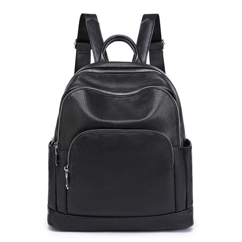 2022 Retro Weiches Leder Doppelschultertasche: Trendiger, Vielseitiger, Diebstahlsicherer Rucksack für Männer und Frauen