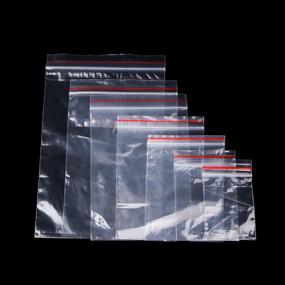PE Clear Zero Waste Snacks Plastic Bags Food Storage Kitchen Sealing Bag