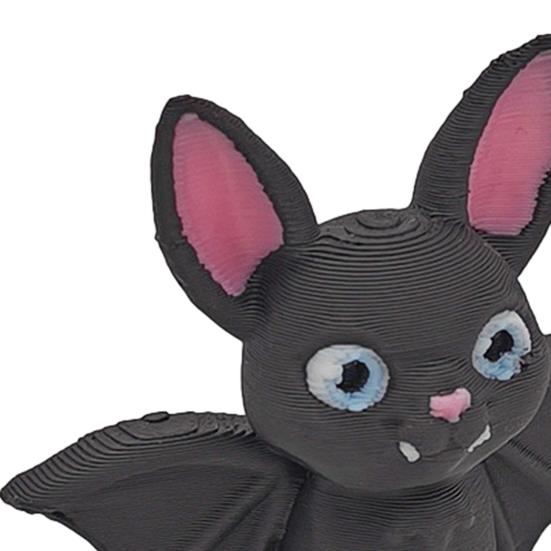 3D Printed Bat Figurine Handmade Gothic Bat Sculpture Collectible Upside Down Bat Decoration for Home Office Bookshelf Desk Decor