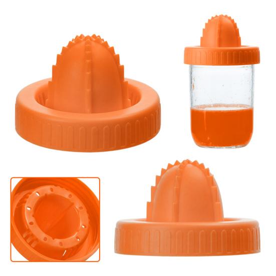 Citrus Juicer Lid for Wide Mouth Jars Manual Lemon Orange Juicer Reamer Attachment Multipurpose Kitchen Tool