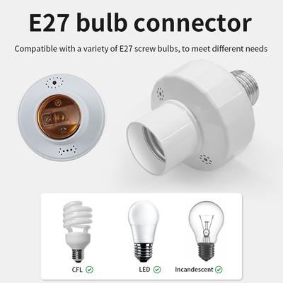 Intelligente Fernbedienung Glühbirnenhalter RF 433Mhz Fernbedienung LED Glühbirnenhalter E27 E26 Sockel AC 85-265V Drahtloser Wandschalter