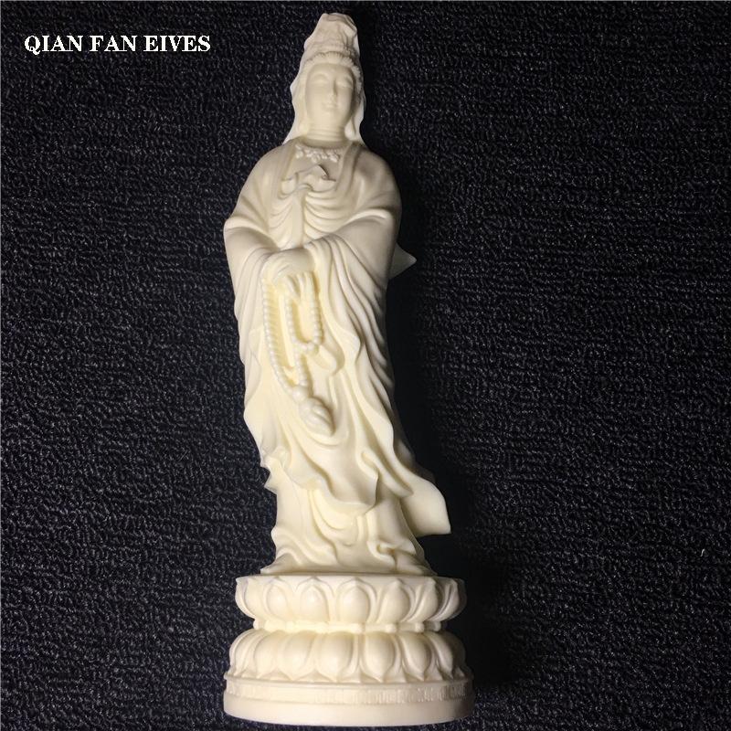 

Лотос Гуаньинь будда декоративные фигурки статуэтка Полимерная смола Художественная скульптура, Дом Гостиная, Комната Фэн-шуй Статуи Бесплатная доставка