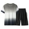 Men's Trendy Summer Round Neck T-Shirt & Shorts Set - Casual Outdoor Sportswear
