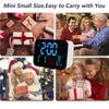 WiFi Smart Clock Thermometer Humidity Digital Clock   Alarm Date Day Compatible with   Smart App Remote Control Large Display Brightn