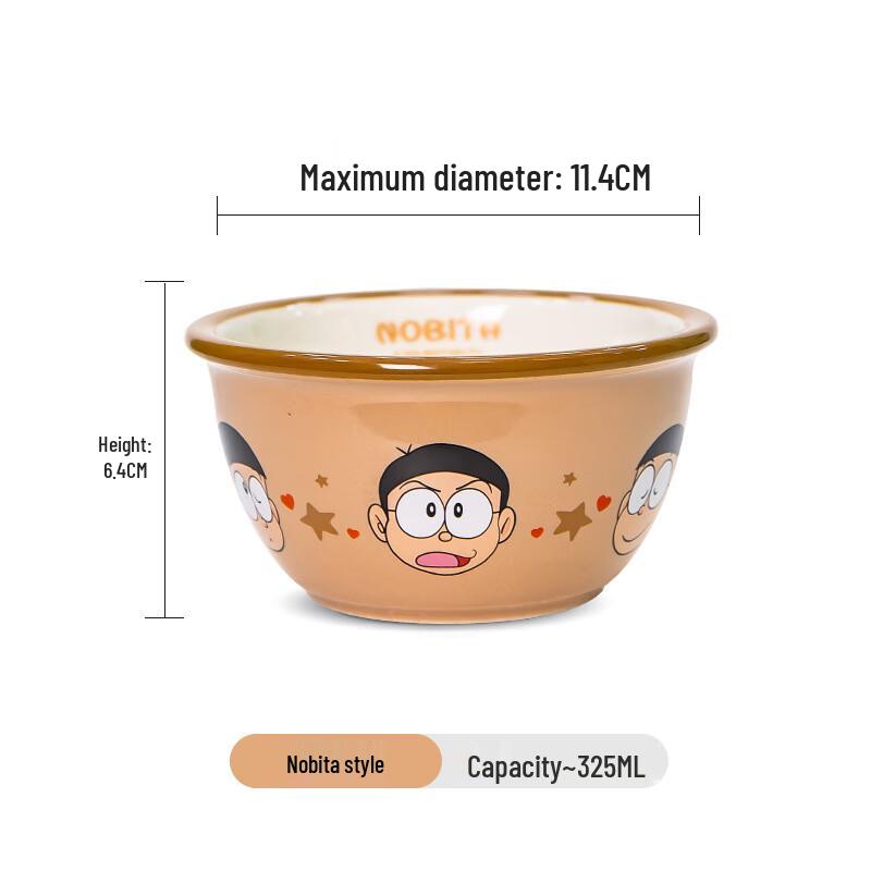 Doraemon Cartoon Ceramic Breakfast Bowl