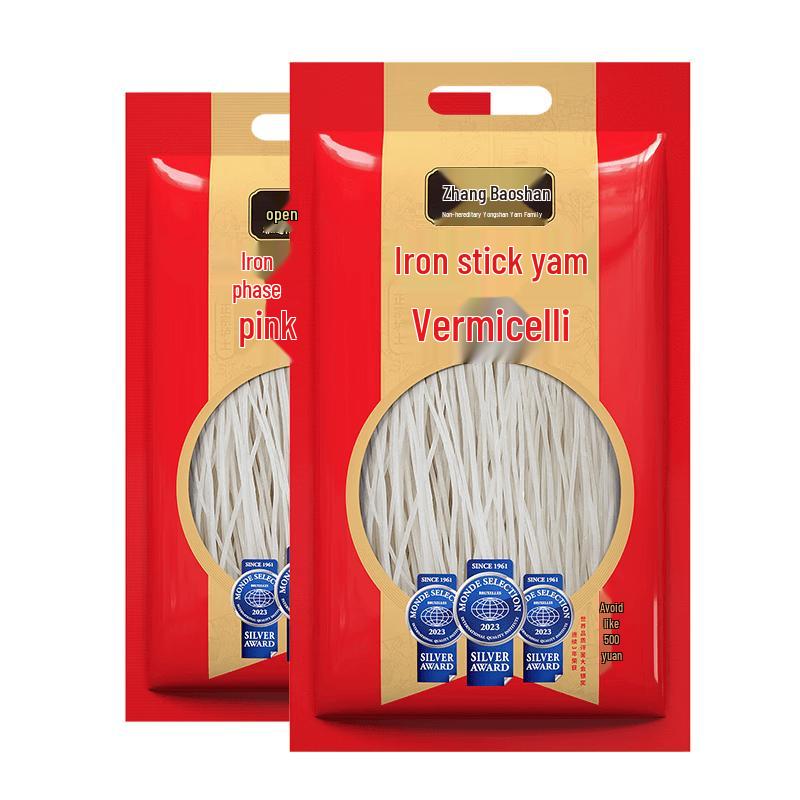 Zhang Baoshan Iron Yam Vermicelli (500g x 2 Packs)