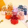 Portable Small Leather Bucket Chocolate Candy Box Velvet Candy Gift Bags For Party Wedding Birthday Gift Articles Supply