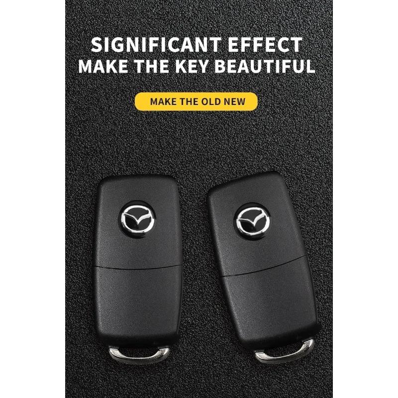 Autosleutel Logo Sticker Embleem Badge Aluminium DIY Voor Mazda 3 Alexa CX30 CX-4 CX5 CX-5 CX8 CX-8 CX-30 CX9 CX-9 Auto-accessoires
