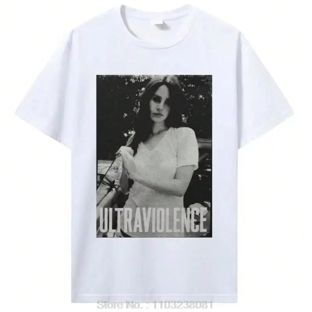 2024  Ultraviolence T Shirt Snow T-Shirt Japanese Funny Gothic T Shirt unisex Harajuku Aesthetic Cotton Tops Tees S разноцветный