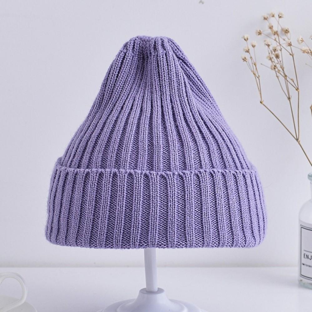Korean Style Baby Knitted Hat Wool Pullover Cap Sweet Knitted Beanie Hat Winter