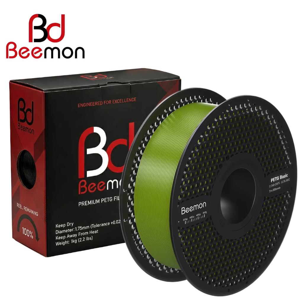 BEEMON Printer Filament 1.75mm, 1kg (2.2lbs), Easy to Print, No Warping, for Beginners & Experienced 3D Printing Enthusiasts