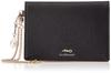 Jill Stuart Slim Cowhide Leather Pass Case (with Original Charm) In Black
