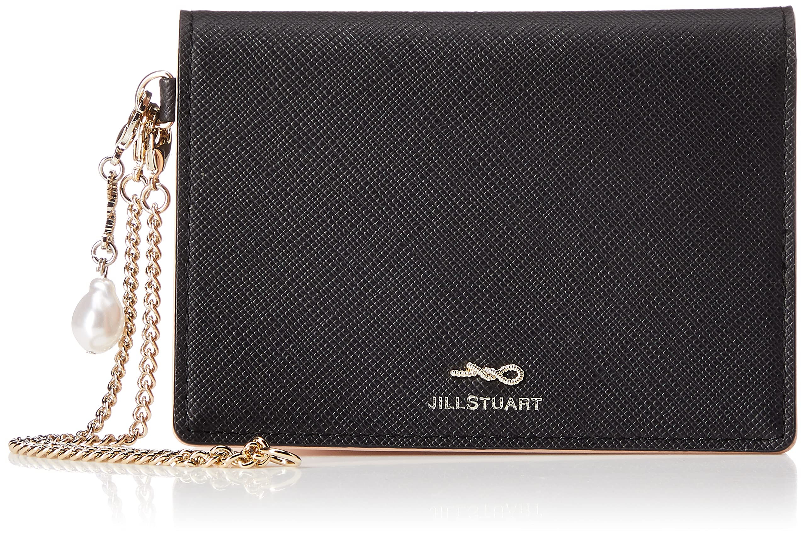 

Jill Stuart Slim Cowhide Leather Pass Case (with Original Charm) in Black