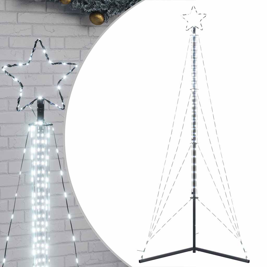 LED Christmas Tree 483 Cold White LEDs 240 cm