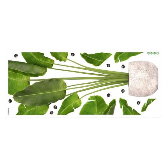 

Наклейка на стену яркий домашний декор легко наносится водонепроницаемый для гостиной спальни общежития зелёный