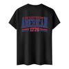 Men's Casual Short Sleeve T-Shirt 250 Years Anniversary Letter Print Crew Neck Cotton Blend Soft Fabric Comfortable Fit
