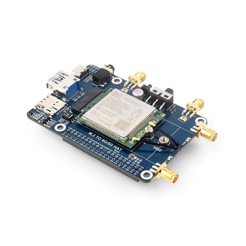 MicroSnow 4G Expansion Board with GNSS for Raspberry Pi (SIM7600G-H M.2, Global Multi-Band)