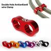 1PC Universal AN4 AN6 AN8 Billet Oil Fuel Water Hose Tube Seprator Divider Clamp Aluminum Line Separator JR-SLJN01