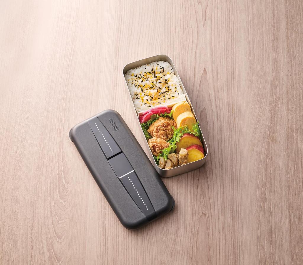 Thermos Stainless Steel Fresh Lunch Dot Box, 700ml, Black, DSD-705W D-BK