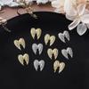 2 Pack Angel Wings Metal Nail Art Charms Gold Silver Wings Nail Decoration For Manicure Diy 3D  Sparkly Nail Parts