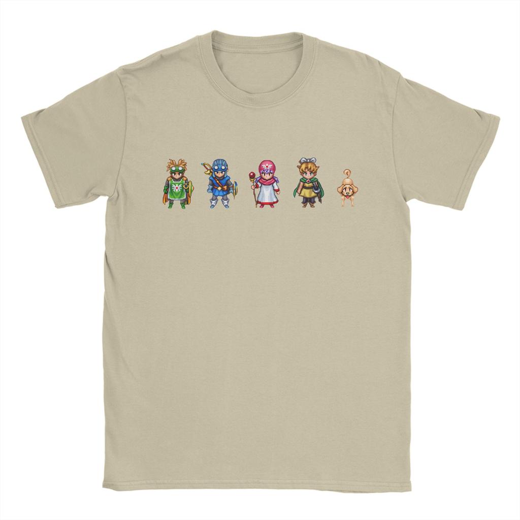 Anime Game Dragon Quest TShirt Summer  Fashion TShirts Unisex Cotton ONeck Oversized Top Tees Short Sleeves Classic Tshirt
