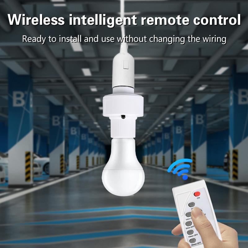 Remote Control E27 Lamp Holder Ac85-265V Infrared Smart Timing Bulb Base Socket For Downlight Pendant Night Light