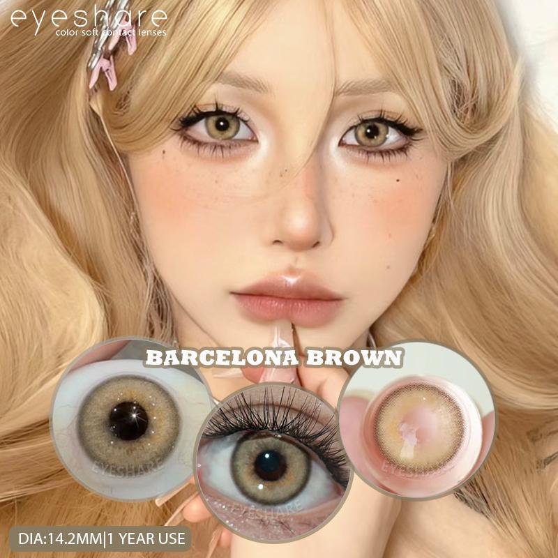 

EYESHARE, 1 пара контактных линз натурального цвета для глаз, косметические контактные линзы BARBIEColor, цветные линзы для глаз
